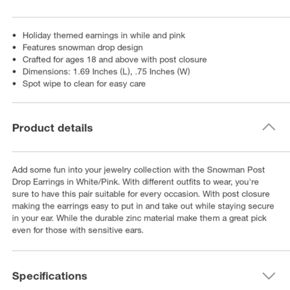 Make it merry snowman post drop earrings discontinued - Picture 2 of 6